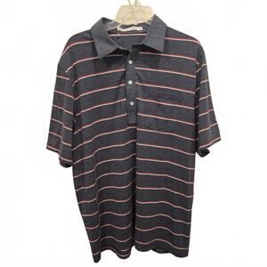 Criquet Men's Striped Polo Shirt Colonial Golf- Large